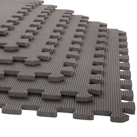 Leisure Sports 6-pack Foam Mat Floor Tiles, Interlocking EVA Padding Soft Flooring for Exercising, Yoga, Playroom 326020NHC